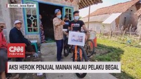 VIDEO: Aksi Heroik Penjual Mainan Halau Pelaku Begal