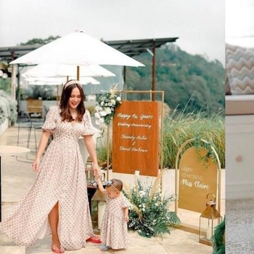 Shandy Aulia dan Baby Claire Pakai Outfit Kembaran, Lucu & Kompak!
