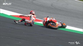 VIDEO: Marquez Jatuh di Kualifikasi MotoGP Styria