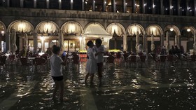 FOTO: Pemandangan Venesia yang Sedang Banjir