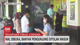 VIDEO: Mal Dibuka, Banyak Pengunjung Ditolak Masuk
