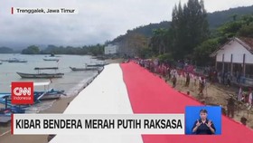 VIDEO: Kibar Bendera Merah Putih Raksasa