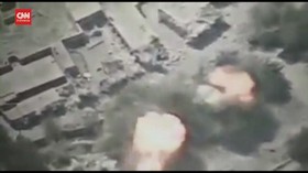 VIDEO: Detik-detik Serangan Udara Afghanistan Gempur Taliban