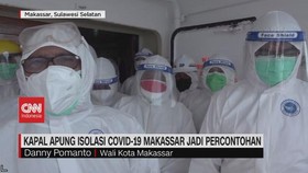 VIDEO: Kapal Apung Isolasi Covid-19 Makassar Jadi Percontohan