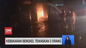VIDEO: Kebakaran Bengkel Tewaskan 3 Orang