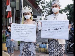Cerita di Balik Viral Prewedding Sekaligus Protes PPKM ala Lutfi Agizal