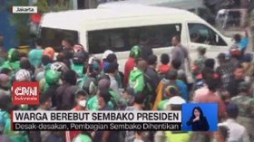 VIDEO: Warga Berebut Sembako Presiden