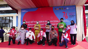 Jasa Raharja, Kemenhub dan Biddokes Gelar Vaksinasi di Depok