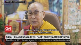 VIDEO: Dalai Lama Menyapa Lebih dari 1.000 Pelajar Indonesia