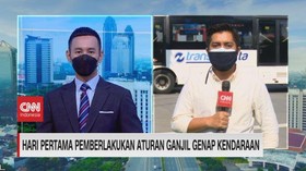 VIDEO: Hari Pertama Pemberlakukan Aturan Ganjil Genap