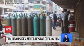 VIDEO: Tabung Oksigen Meledak saat Sedang Diisi