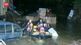 VIDEO: Detik-detik Evakuasi Korban Banjir Turki usai 17 Tewas
