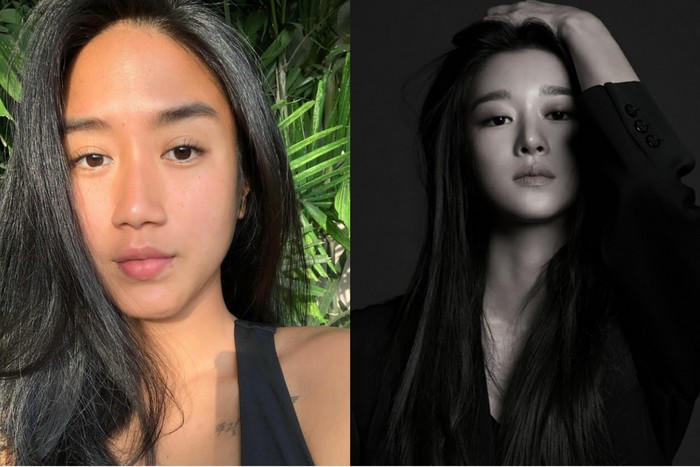 Bagai pinang dibelah dua! Chef Renatta kerap dibilang netizen mirip dengan pemain drama Korea It's Okay To Not Be Okay, aktris Korea Seo Ye Ji. /Foto: instagram.com/renattmoeloek dan twitter.com/g21677035