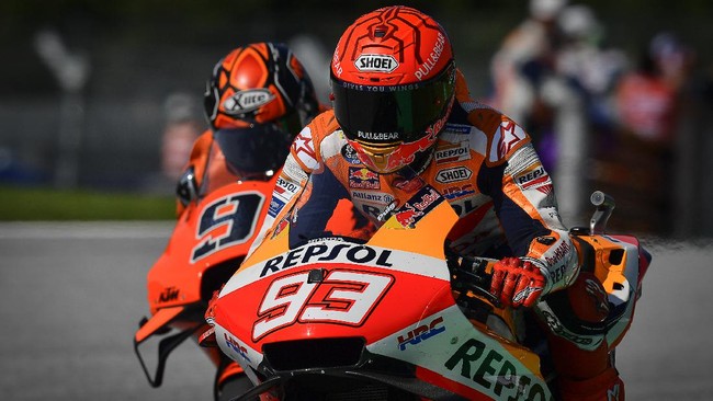 Marc Marquez kembali masuk dalam bursa pemenang seri balap MotoGP Aragon 2021 yang akan berlangsung di Sirkuit Aragon, Minggu (12/9).