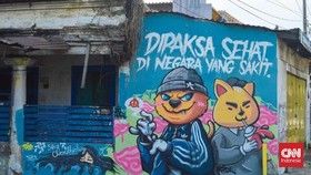 Ramai Kritik via Mural Berujung Hapus Karya dan Buru Pelukis