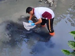Mayat Bayi Baru Lahir Ditemukan Mengapung di Sungai Kresek Kediri