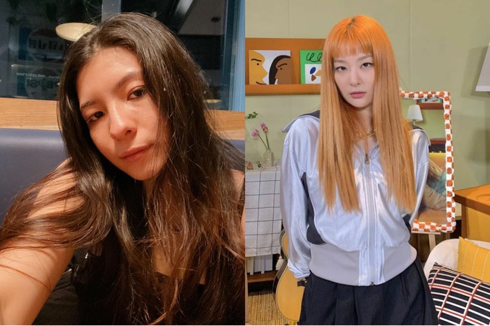 Shaloom Razade, anak Wulan Guritno ini kerap dibilang warganet mirip dengan Seulgi member girl group Korea, Red Velvet. Sepakat nggak nih, Beauties? /Foto: Instagram.com/redvelvet.smtown dan instagram.com/sharazaaa