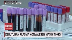 VIDEO: Kebutuhan Plasma Konvalesen Masih Tinggi