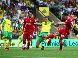 Babak I Selesai, Liverpool Ungguli Norwich 1-0