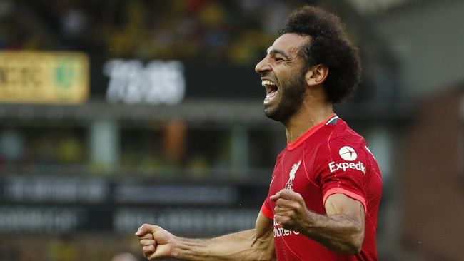 Catatan Menawan Salah Usai Cetak Gol di Norwich vs Liverpool