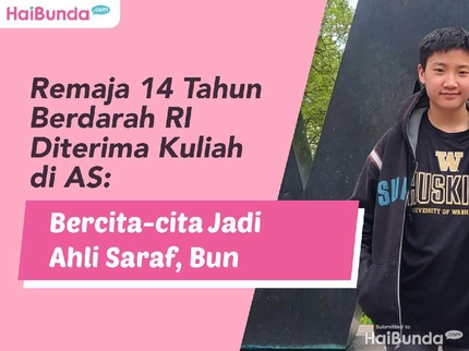 Remaja 14 Tahun Berdarah RI Diterima Kuliah di AS: Bercita-cita Jadi Ahli Saraf, Bun