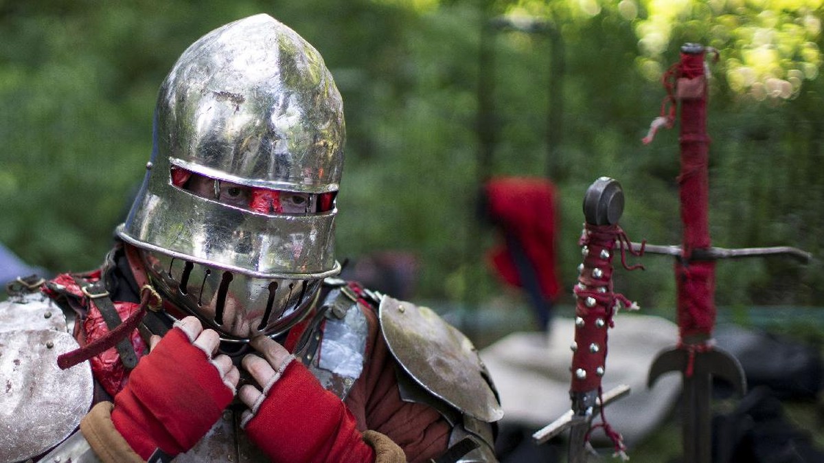 FOTO: Gladiator Gelut di Central Park