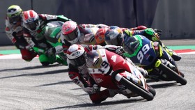 FOTO: Andi Gilang Pecah Rekor Indonesia di Moto3 Austria