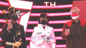 HUT RI, Bank Mandiri Apresiasi Tim Paskibraka & Para Veteran