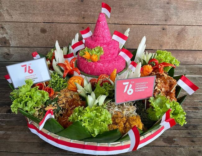 Ingin Buat Tumpeng  17 an Sendiri di Rumah Lauk Pauk 