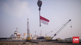 FOTO: Selebrasi Nasionalisme Sederhana di Pesisir Jakarta