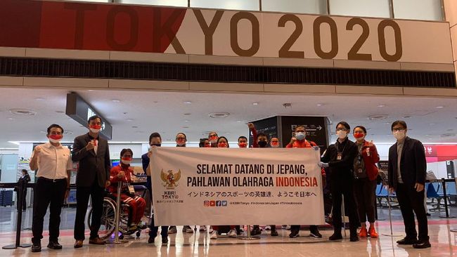 Kloter Pertama Kontingen Paralimpiade Indonesia Tiba di Tokyo