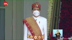 VIDEO: Upacara HUT RI Ke 76, Jokowi Kenakan Baju Adat Lampung