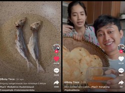 Kocak! Bobby Tince Bikin Parodi Sisca Kohl, Menunya Ikan Asin dan Singkong