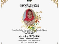 Kepala Puskesmas di Blitar Meninggal Usai Sempat Terpapar COVID-19