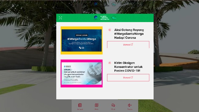 Donasi #WargaBantuWarga untuk pemenuhan kebutuhan medis ini dapat Anda lakukan melalui Rumah Digital Indonesia.