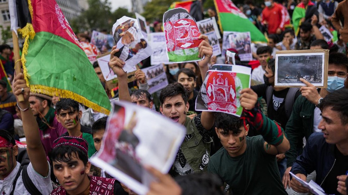 FOTO: Gema Demo Anti-Taliban di Berbagai Penjuru Dunia