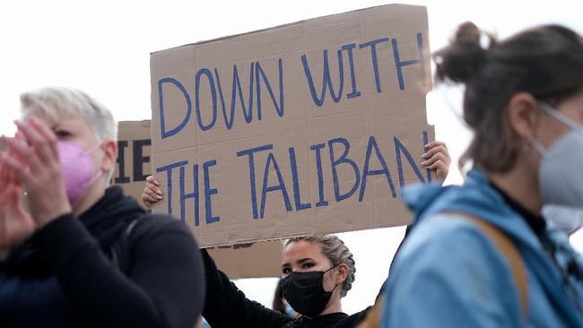 FOTO: Gema Demo Anti-Taliban di Berbagai Penjuru Dunia