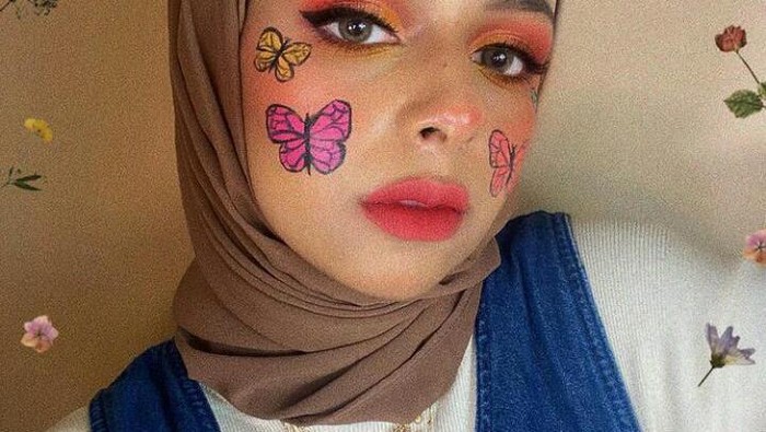 Face Painting ala Dilla Jaidi, Tampil Cantik dan Kreatif