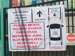 Jleb! Pesan Menohok Pengurus RW ke Warga: Jual Mobilnya Buat Beli Parkiran