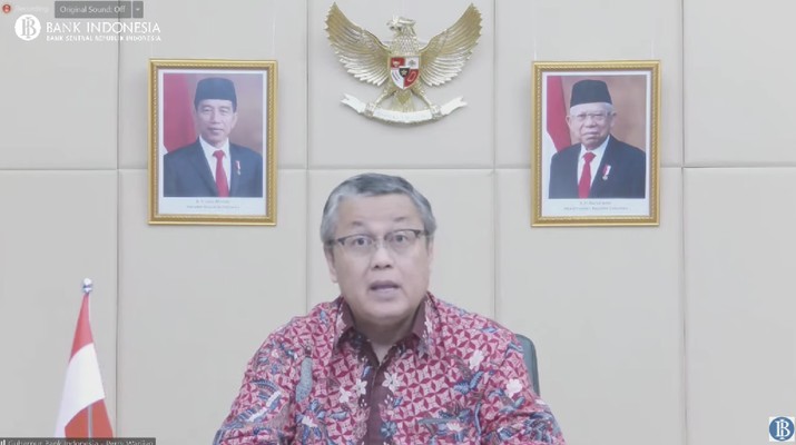 Pengumuman hasil rapat Dewan Gubernur Bulanan Bulan Agustus 2021. (Dok: Tangkapan layar youtube Bank Indonesia)