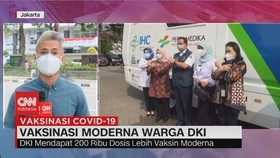 VIDEO: Vaksinasi Moderna Warga DKI