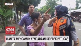 VIDEO: Wanita Mengamuk Kendaraan Diderek