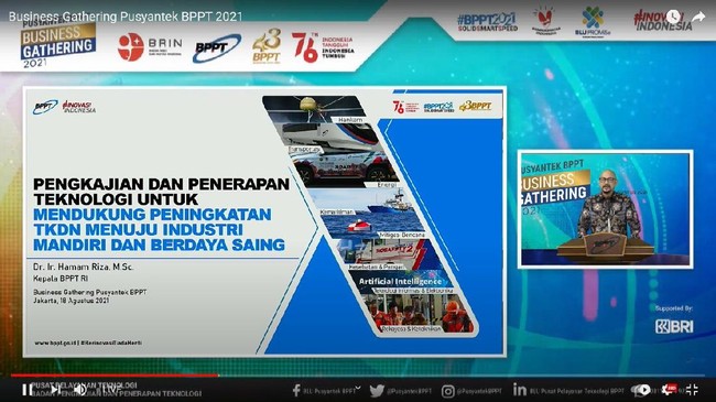 BPPT mendorong inovasi teknologi di berbagai bidang untuk mendukung peningkatan TKDN menuju industri yang mandiri dan berdaya saing.