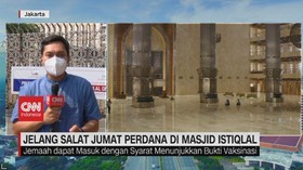 VIDEO: Masjid Istiqlal Kembali Dibuka untuk Salat Jumat