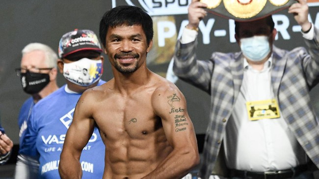 Imbang Lawan Barrios, Pacquiao Gagal Rebut Juara Dunia di Usia 46 Duel Manny Pacquiao vs Mario Barrios berakhir imbang. Pacquiao pun gagal merebut sabuk juara dunia kelas welter versi WBC.