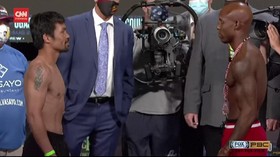 VIDEO: Pacquiao dan Ugas Sukses Timbang Badan