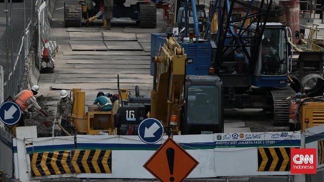 FOTO: Kucuran Dana Proyek MRT Fase 2A