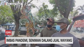 VIDEO: Imbas Pandemi, Seniman Dalang Jual Wayang