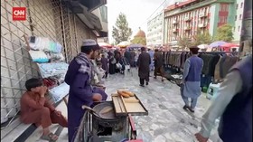 VIDEO: Aktivitas Jual Beli di Kabul Mulai Normal