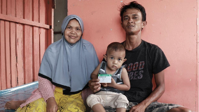 Raihan Dilan Pengestu sebelumnya mengalami kebocoran jantung dan kelainan paru saat dilahirkan, namun kini tumbuh sehat berkat program JKN-KIS.